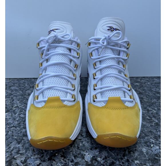 Reebok IVERSON QUESTION YELLOW TOE LAKERS KOBE BRYANT SIZE US 13 - Picture 3 of 13